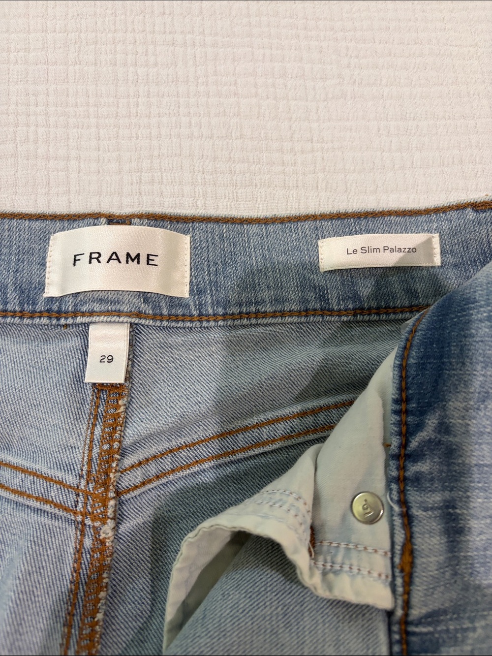 Frame Denim Light Blue Flare Jeans La slim palazzo - Picture 2 of 7